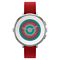 Pebble Time Round 14mm - zegarek dla urzadzeń z system iOS oraz Android (srebrna koperta/czerwony pasek)